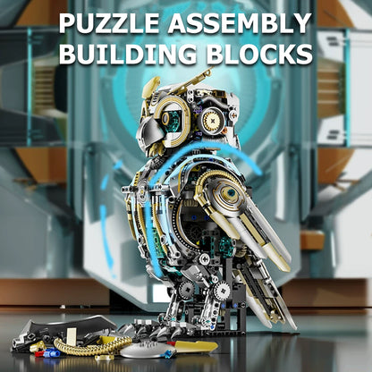 Steampunk Mechanical Owl Building Kit