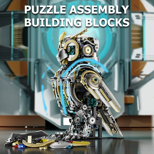 Steampunk Mechanical Owl Building Kit