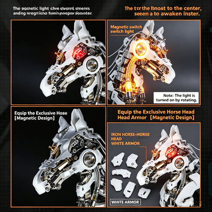 Premium Horse Head Metal Model Kit