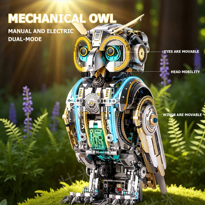 Steampunk Mechanical Owl Building Kit