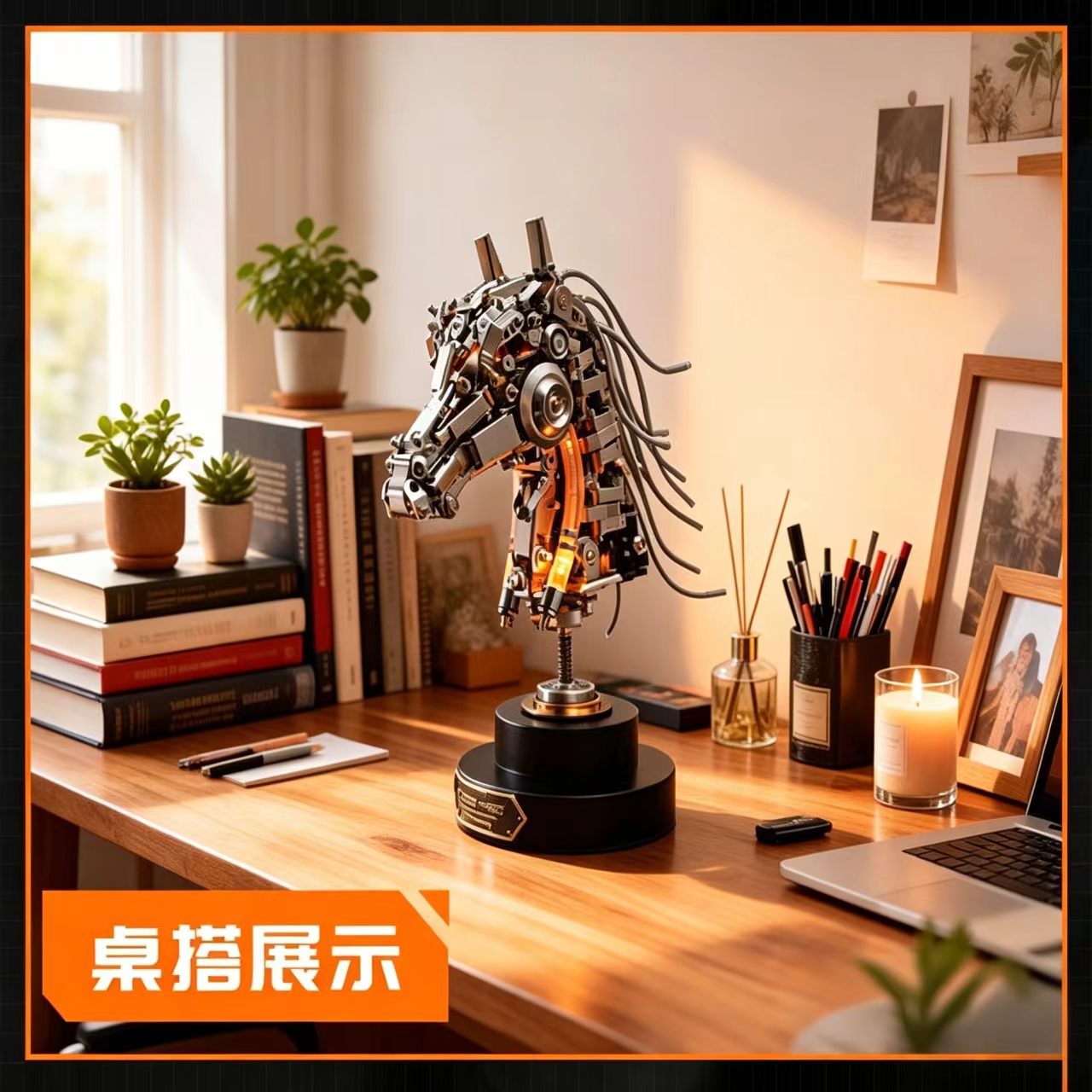 Premium Horse Head Metal Model Kit
