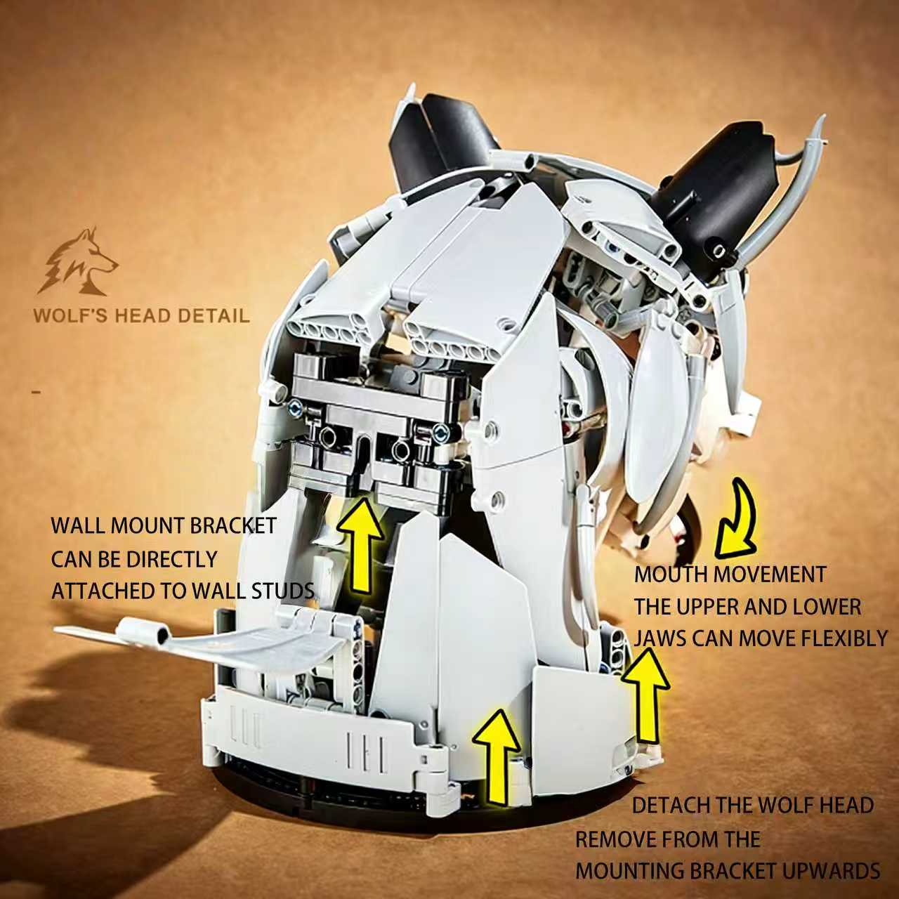 Wolf Head Mechanical Building Set