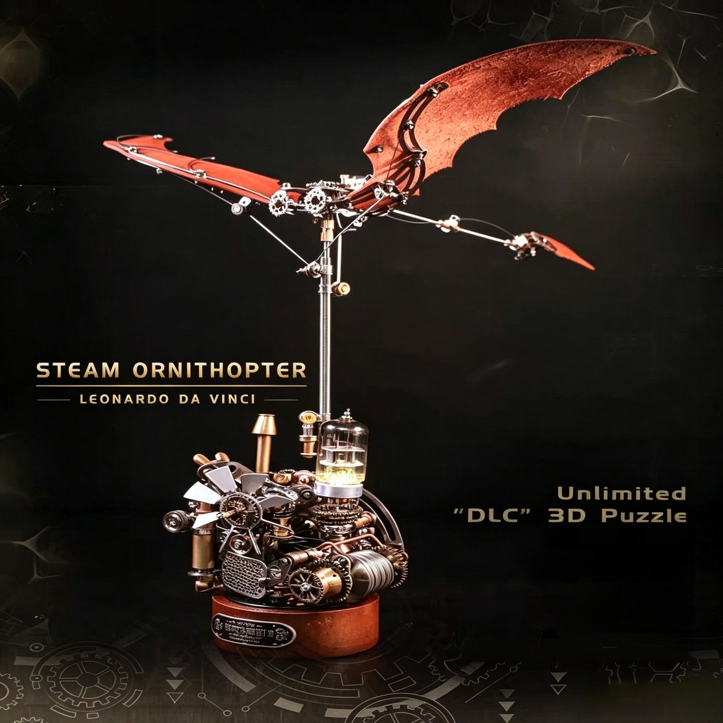 Steampunk Ornithopter Metal Model Kit