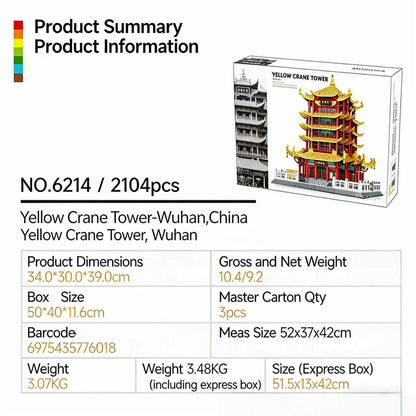 Yellow Crane Tower Building Set