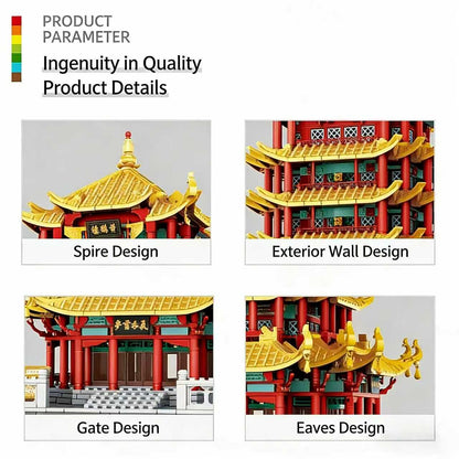 Yellow Crane Tower Building Set